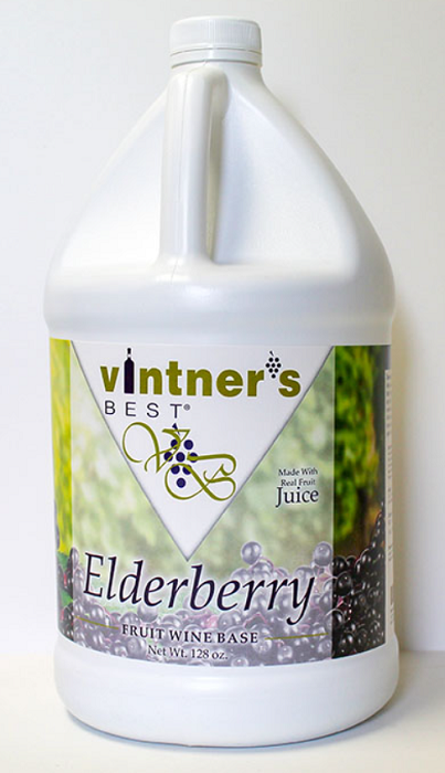 Vintner's Best Elderberry Fruit Wine Base 128 oz.