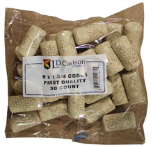 Load image into Gallery viewer, First Quality Straight Wine Corks - 30/bag
