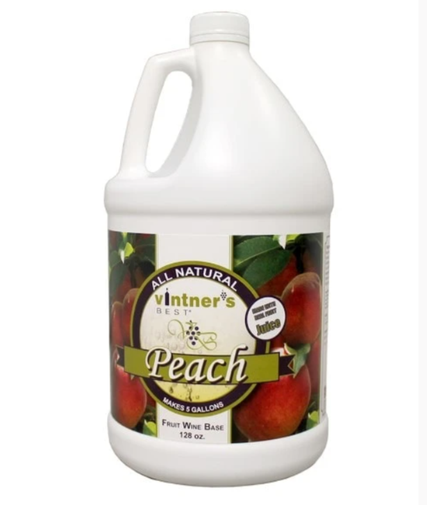 Vintner's Best Peach Fruit Wine Base 128 oz.