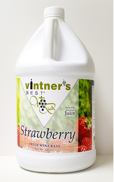 Vintner's Best Strawberry Fruit Wine Base 128 oz.