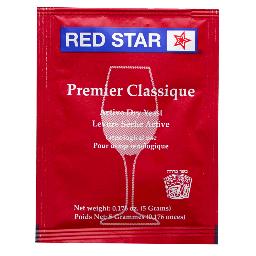 Red Star Premier Classique Wine Yeast - 5 grams